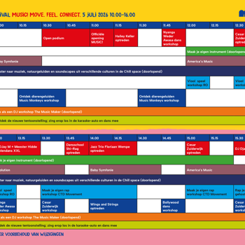 PROGRAMMAOVERZICHT FESTIVAL