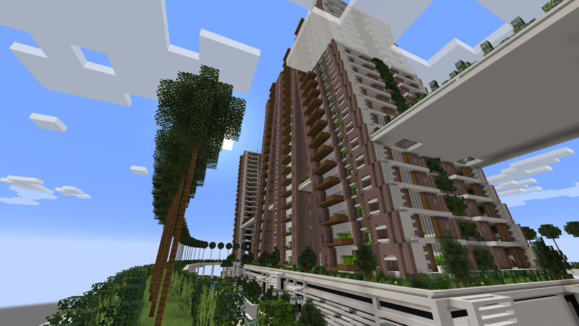 Stad van de toekomst in Minecraft (2)