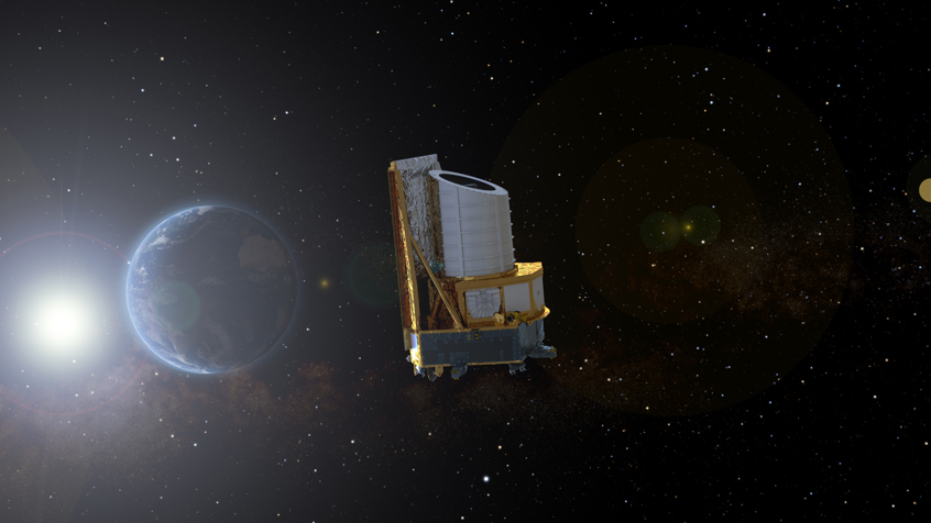 Euclid On Its Way To L2 (Foto ESA / Work performed by ATG under contract for ESA. )